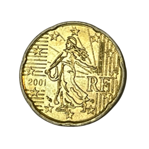 2001 RF France €20 cement Euro