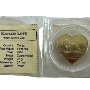 2005 Endless Love Heart Shaped Coin