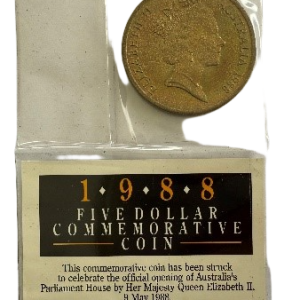 1991 The Australian Kookaburra 1 0Z. 999 silver coin