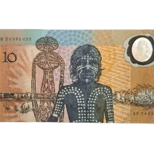 Australian old $10 bank note