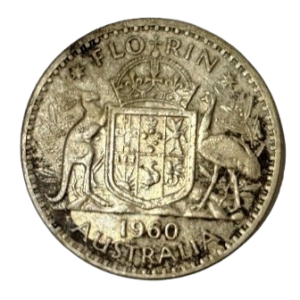 1960 – Georgivs V Australia – Silver Florin