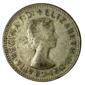 1962 – Elizabeth II Australia – Silver Six Pence
