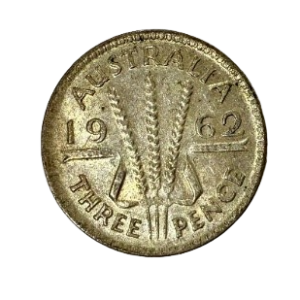 1962 – Elizabeth II Australia – Silver Three Pence
