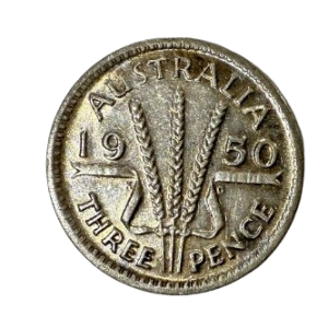 1950 – Australia Georgivs VI – Three Pence