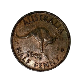 1963 Half Penny