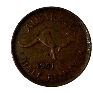 1960 Half Penny Georgivs VI