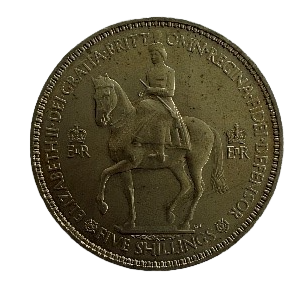 1937 Five Shillings Silver Elizabeth II – British Special Coin
