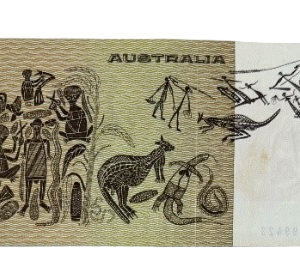 1966 Australian old one dollar bank notes