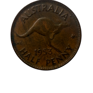 1953- Elizabeth II Australia – Half penny