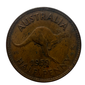 1959 – Elizabeth II Australia – Half penny