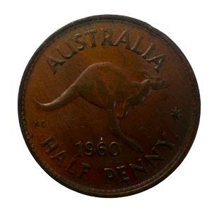 1960 – Elizabeth II Australia – Half Penny
