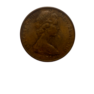1972 Elizabeth II for New Zealand – 2cents Coin