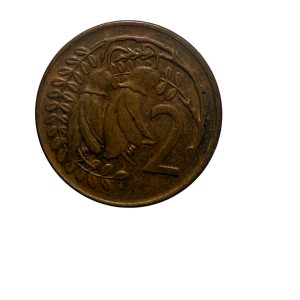 1972 Elizabeth II for New Zealand – 2cents Coin