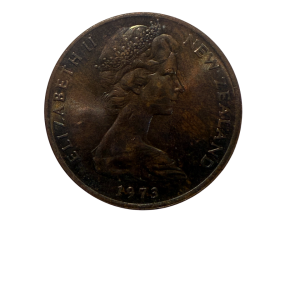 1973 Elizabeth II for New Zealand – 2cents Coin