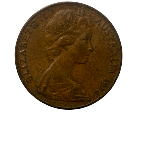 1974 Elizabeth II for Australia – 2cents Coin