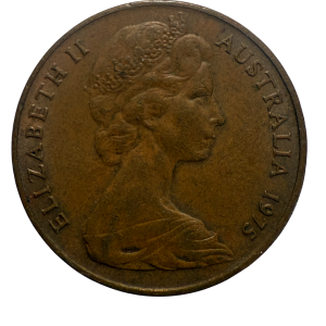 1975 Elizabeth II for Australia – 2cents Coin