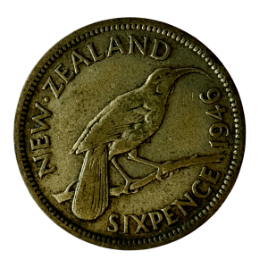 1946 GEORGE VI For New Zealand – SixPence