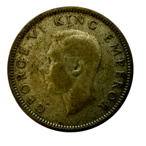 1946 GEORGE VI For New Zealand – SixPence