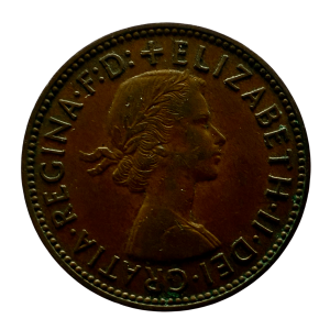 1956 Elizabeth II For UK – Half Penny