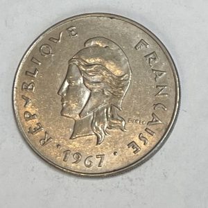 1967 New Caledonia 50 Francs
