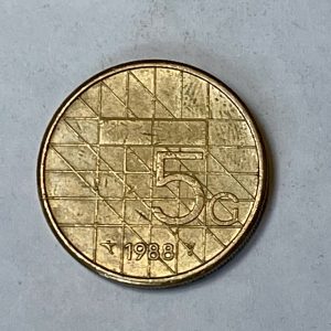 1988 Netherlands 5 Gulden *