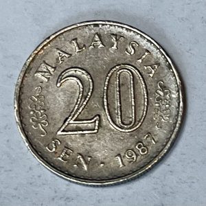 1987 Malaysia 20 Sen