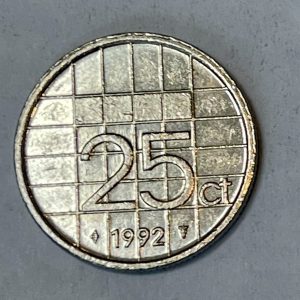 1992 Netherlands 25 cent