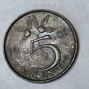 1980 Netherlands 5 cents