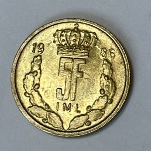 1986 Luxembourg 5 Franc