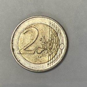 2002 German-Rare side with letters 2 Dollar Euro