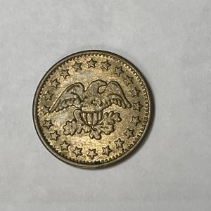 USA 1.125 Brass Vintage Eagle Stars Arcade Coin