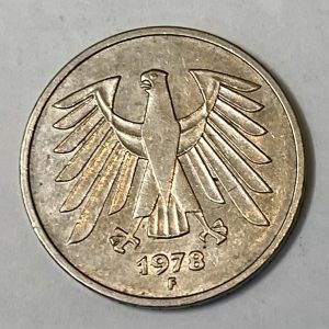 1978 F Germany 5 Deutsche Mark