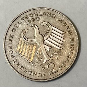1990 Germany 2 Deutsche Mark