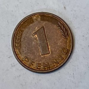 1991 J Germany 1 Pfennig