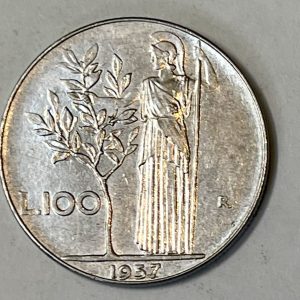 1957 R Italy 100 Lire