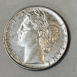 1957 R Italy 100 Lire