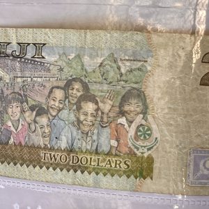 2007  Fiji 2 dollars Banknote Serial number: DJ347343