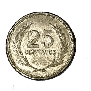 1992 El Salvador 25 Centavos