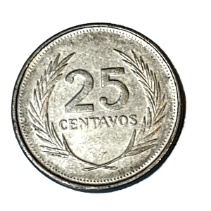 1995 El Salvador 25 Centavos