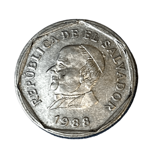 1988 El Salvador 25 Centavos