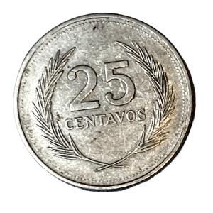 1988 El Salvador 25 Centavos
