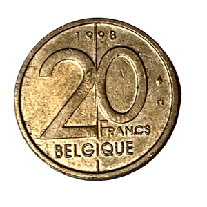 1998 Belgium 20 Francs (Gold)