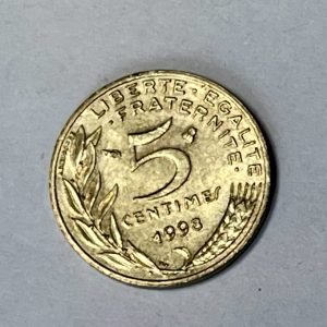 1998 France 5 Centimes