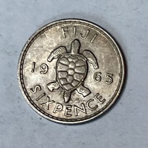 1965 Fiji SIXPENCE