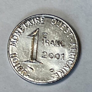 2001 Western African 1 Franc.