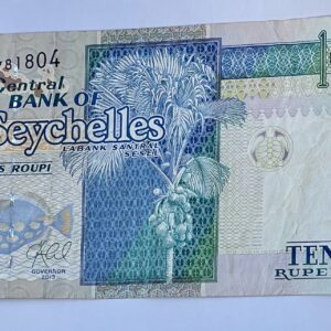 2013 Seychelles 10 Rupees Banknote