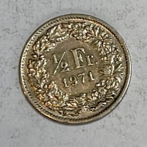 1971 Swiss ½ Franc