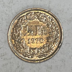 1970 Swiss ½ Franc