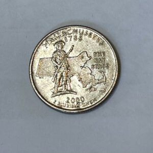“1788-2000 D USA Massachusetts The Bay State ¼ Dollar”
