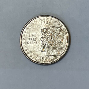 “1788-2000 D USA New Hampshire Live Free or Die Old Man of The Mountain ¼ Dollar”